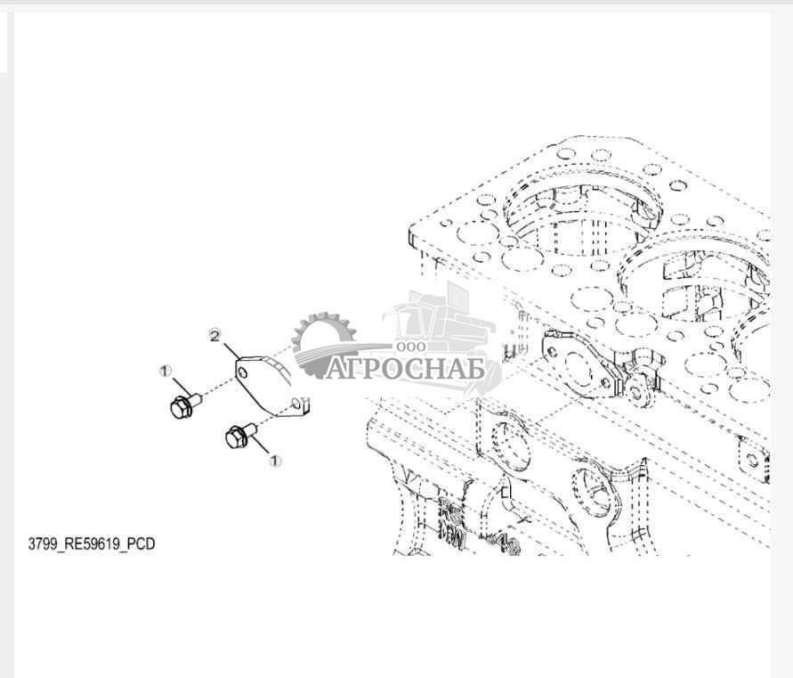 3799 Крышка перекач. топл. насоса 